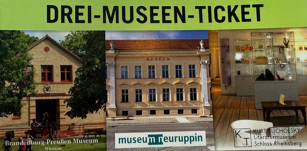 Kombiticket für drei Museen in Neuruppin, Rheinsberg und Wustrau