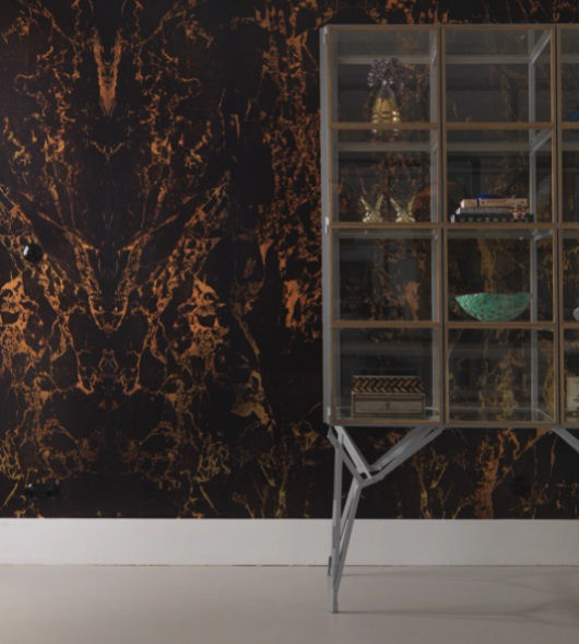 Thumbnail: Black Marble Wallpaper design by Piet Hein Eek for NLXL Wallpaper
