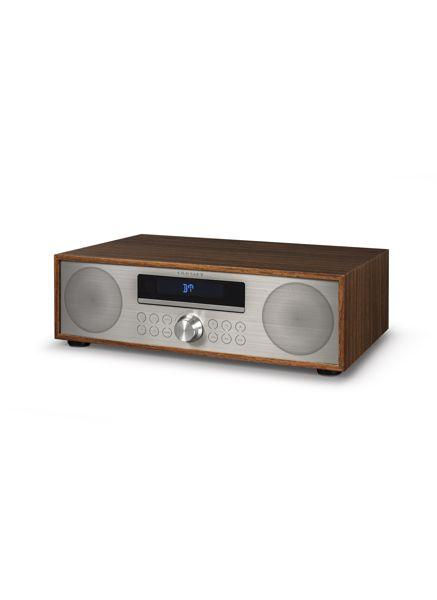 Thumbnail: Fleetwood Clock Radio & CD Player Vintage Electronics in Walnut