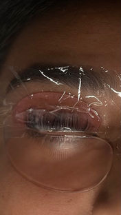 Eyelash lift procedure with film and gel pad