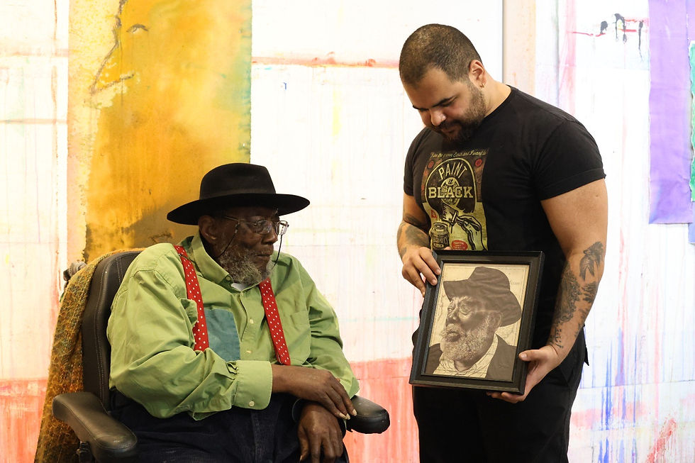 Meeting Sir Frank Bowling