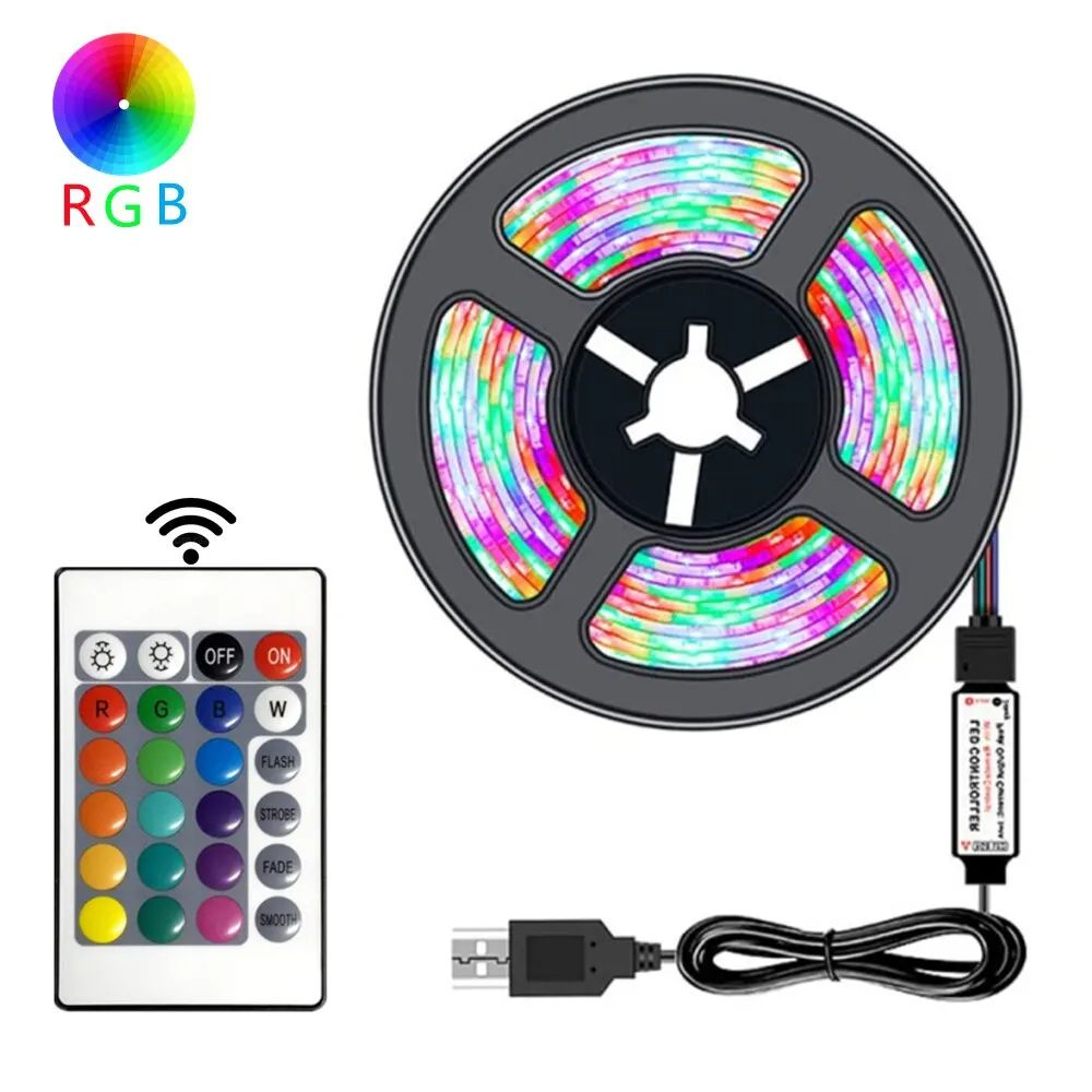 RGB LED Strip Lights with Remote