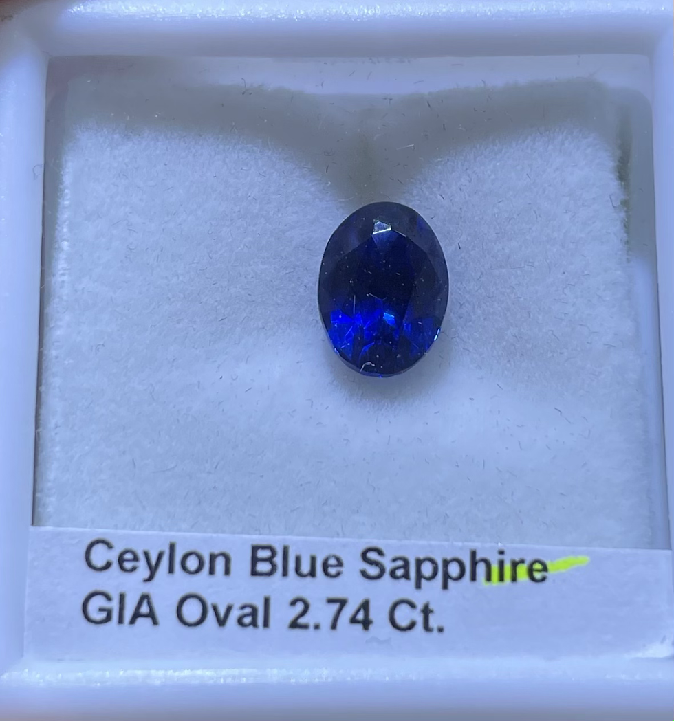 Oval Blue Sapphire 2.74 Ct.