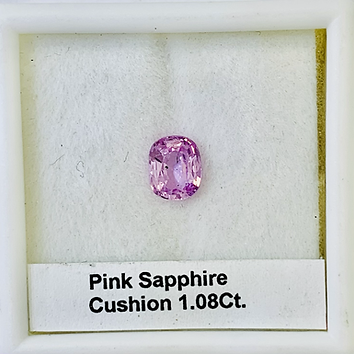 Pink Sapphire Cushion 1.08 ct