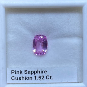 Pink Sapphire 1.62 Cushion