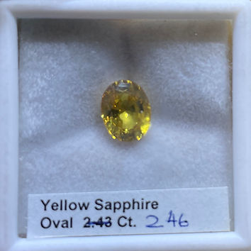 Yellow Sapphire Oval 2.46 Ct