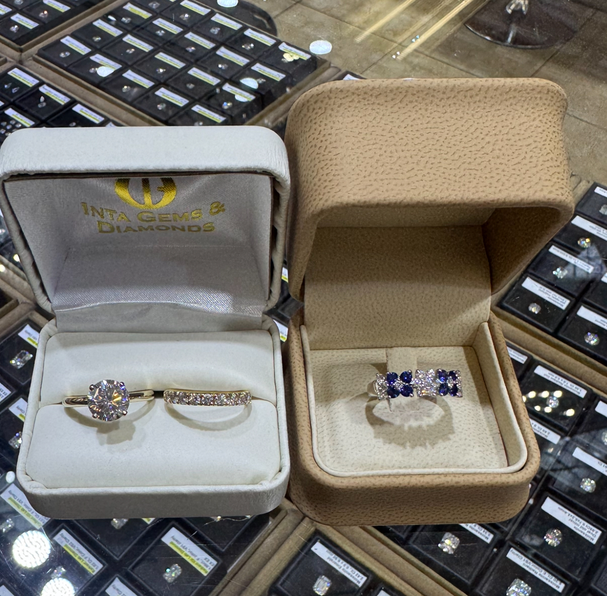 Polished and Rhodium