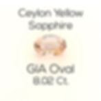 Oval Ceylon Yellow Sapphire Downtown Los Angeles Diamond District
