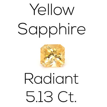 Yellow Sapphire Radiant 5.13 Ct.