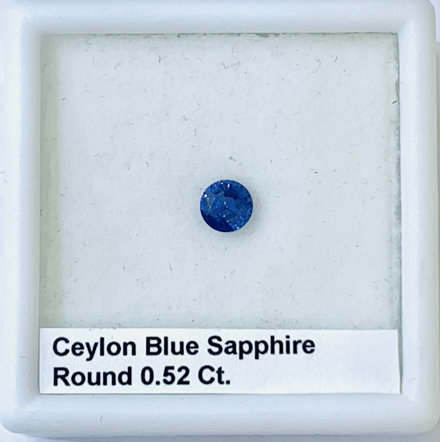 Blue Sapphire Round 0.52 Ct
