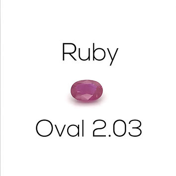 Ruby Oval 2.03 Ct.