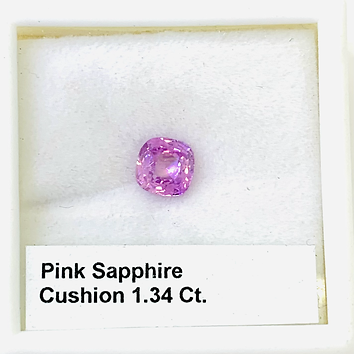 Pink Sapphire - Cushion - 1.34 Ct