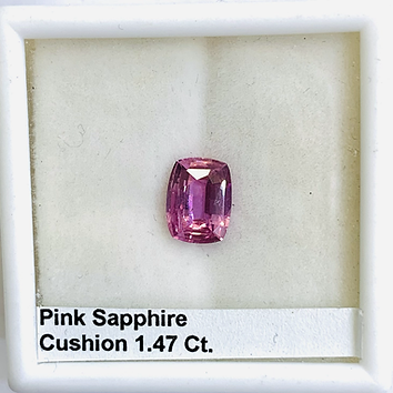Pink Sapphire Cushion 1.47 Ct.