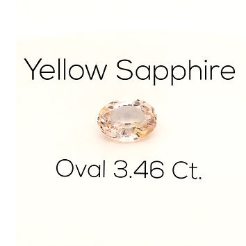 Yellow Sapphire Oval 3.46 Ct.
