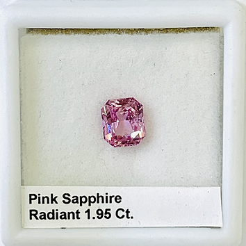 Pink Sapphire - Radiant - 1.95 Ct