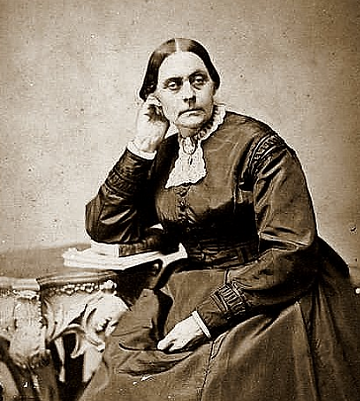 B&W portrait of Susan B. Anthony