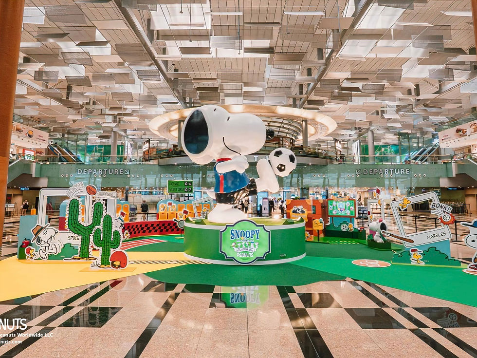 Snoopy at Singapore Airport
