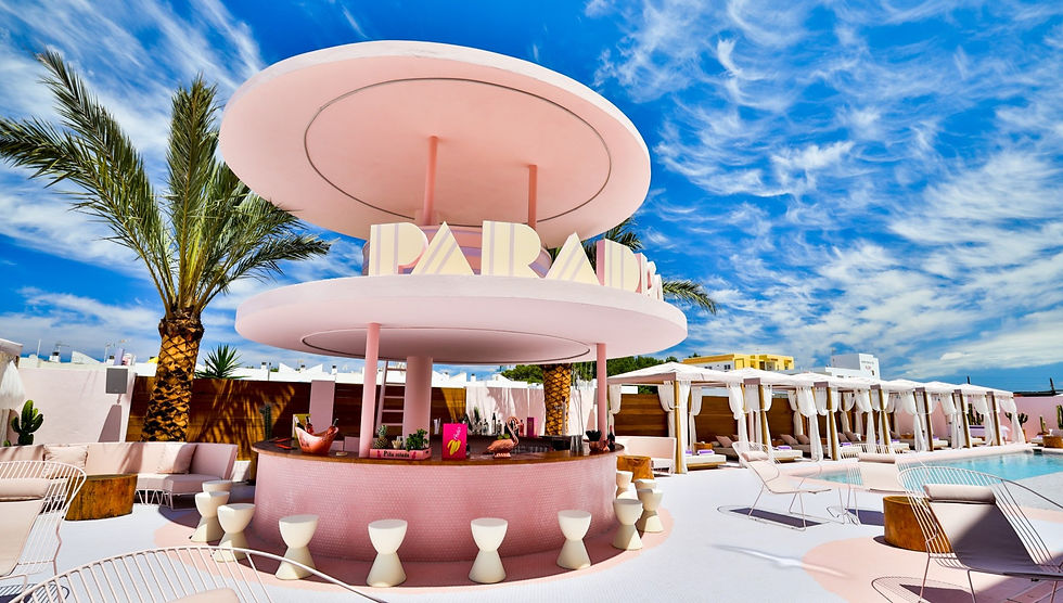 Barbie pink Paradiso Ibiza Art Hotel