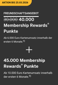 Regeln für den Mindestumsatz der Platinum AMEX