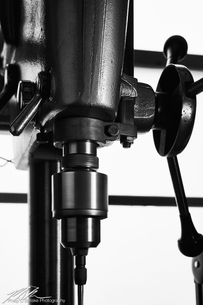 Antique drill press