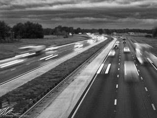 Early morning traffic on I-75