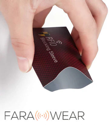 Thumbnail: FARA WEAR RFID Blocking Sleeve Protector Holder ID, Credit Card Anti Theft