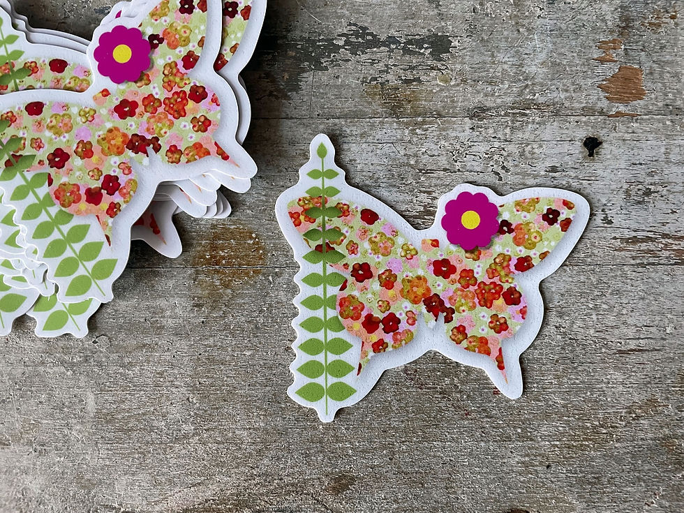 Thumbnail: Floral Butterfly  - Sticker
