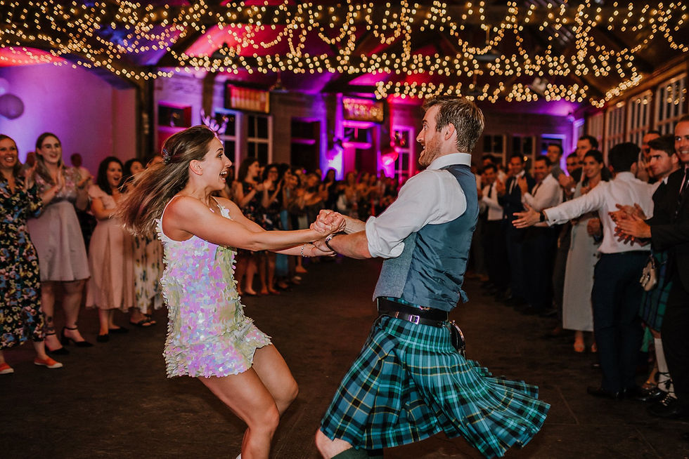 Greg & Anna's first dance at Errol Park before the ceilidh got underway