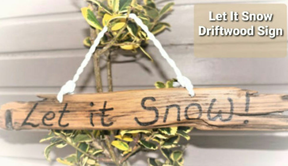 Thumbnail: Let It Snow! Large Driftwood Sign