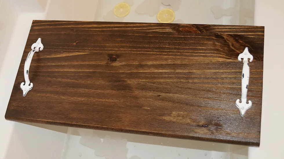 Dark Espresso Bathtub Tray Three P S Bloom