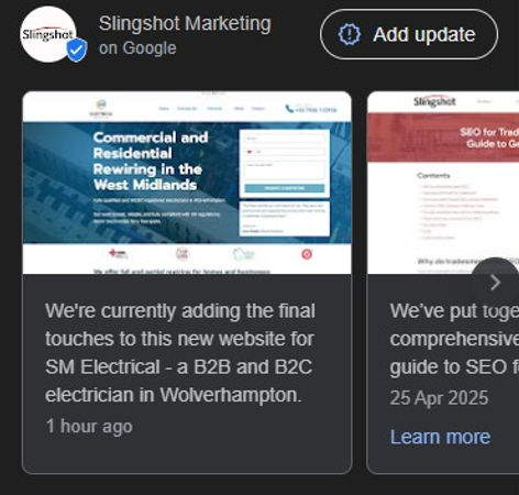 google business profile updates from slingshot marketing