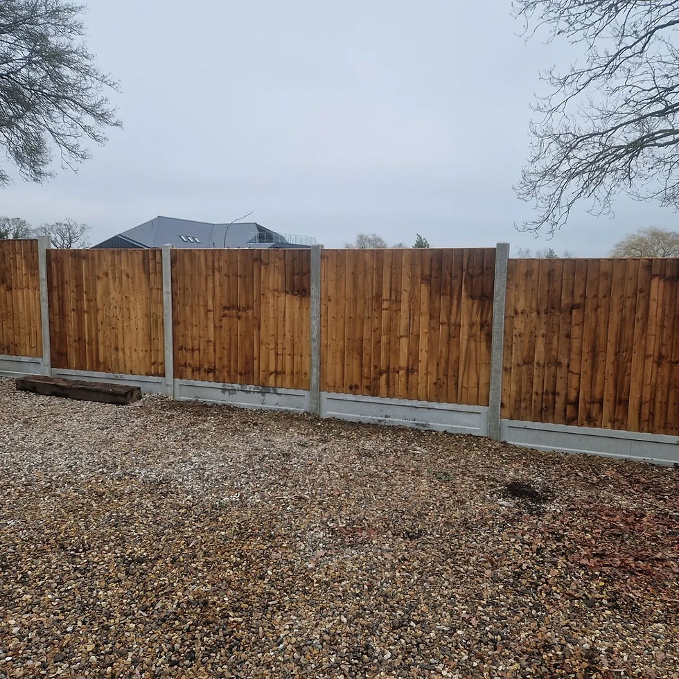 Completed Fencing Projects in Nantwich and Nearby