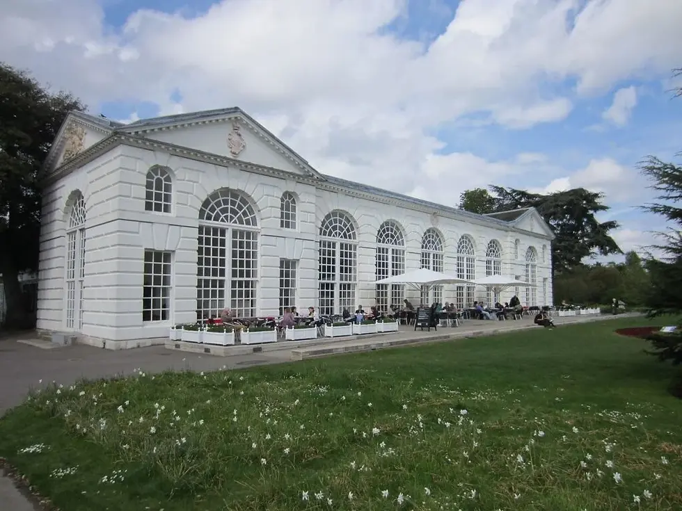 The Kew Gardens Orangery is a magnificent structure