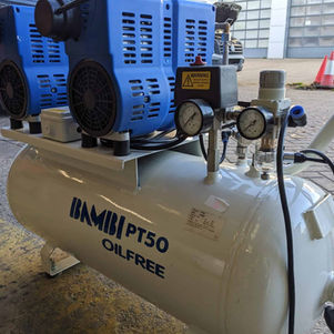 air compressor being inspected along LEV examination regulations