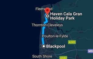 cala gran to blackpool by car