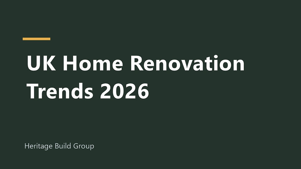 Graphic that reads UK Home Renovation Trends 2026