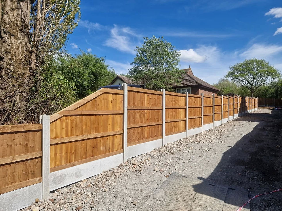 Completed Fencing Projects in Warrington and Nearby