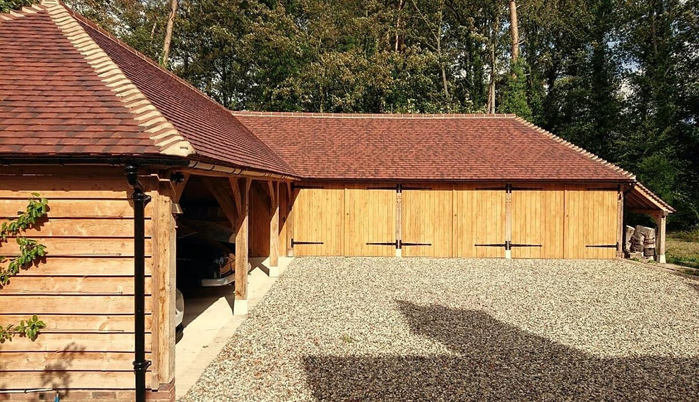 oak framed garage hampshire