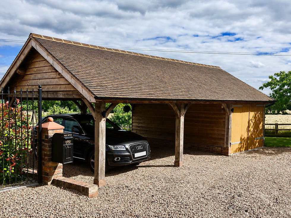 About Our Three Bay Oak Framed Garages