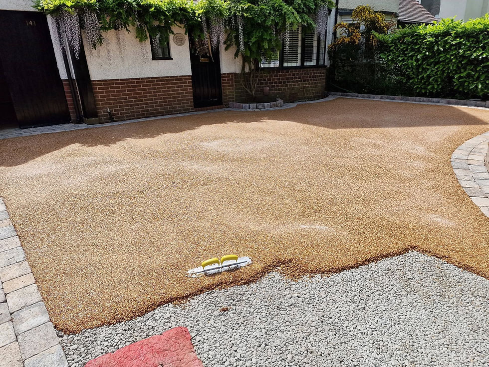 resin bound driveway installation in dudley, west midlands