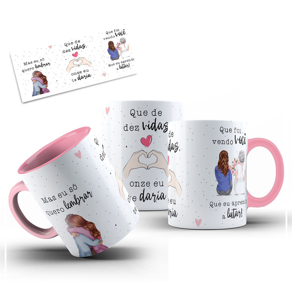 Miniatura: Arte Avulsa digital para caneca 11 vidas- para mãe