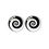 Thumbnail: Mystic Spiral Earrings – Minimalist Glass Dangles with Powerful Symbol Design