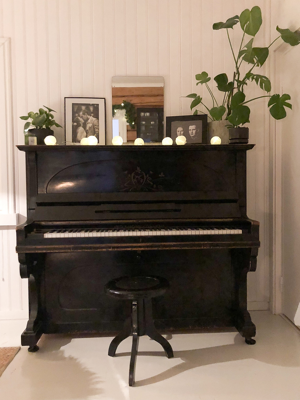piano decor with plants, pianon sisustus ja koristelu kasveilla