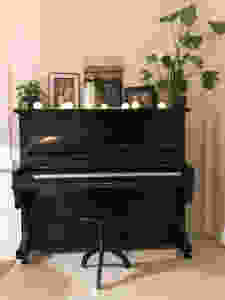 piano decor with plants, pianon sisustus ja koristelu kasveilla