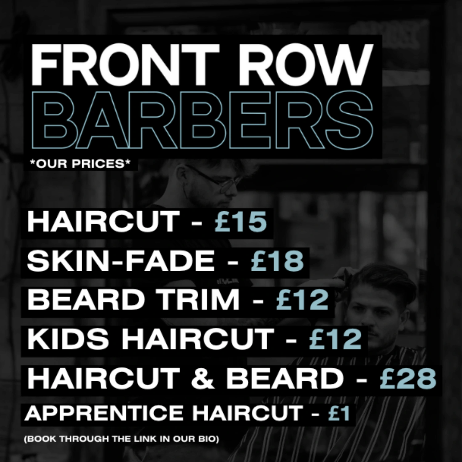 Barber Shop Price List Design