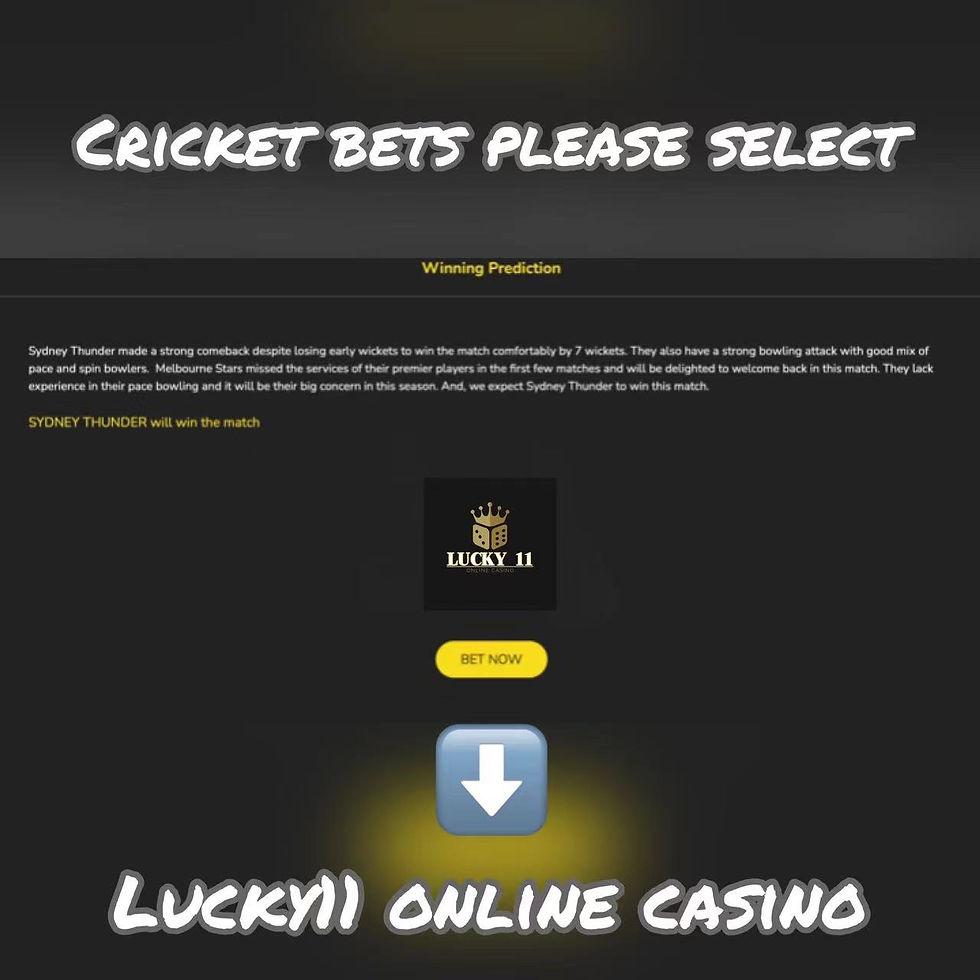 Cricket prediction