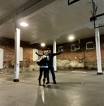 Lydia, Colt, and Harvey celebrate finding their first commercial space
