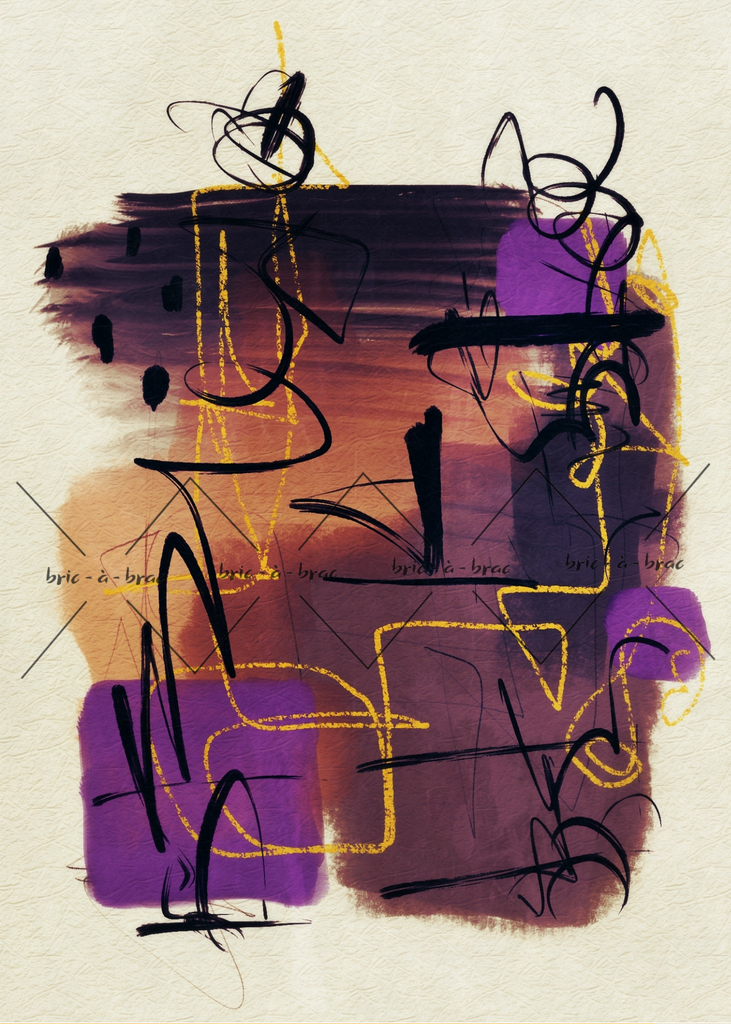 Brushstrokes #6 - 5" x 7" Framed Print