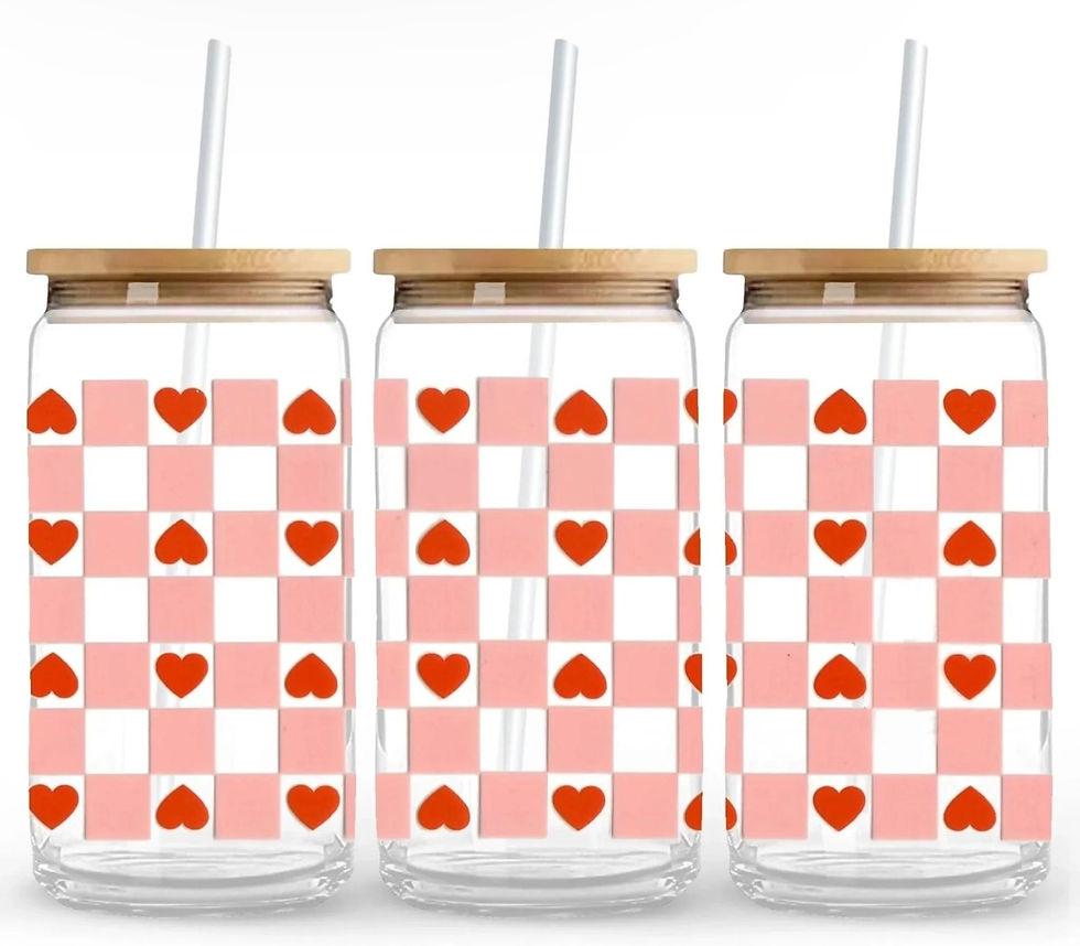 Thumbnail: Valentines Day 16oz cup w/bamboo lid