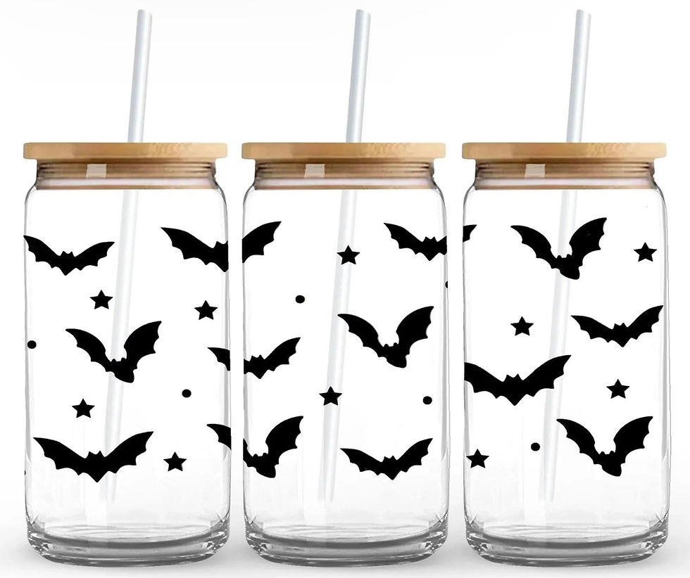 Thumbnail: Fall/Halloween 16oz cup w/bamboo lid
